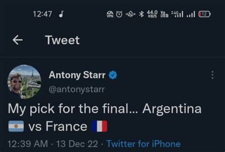 Antony Starr (antonystarr) / Twitter