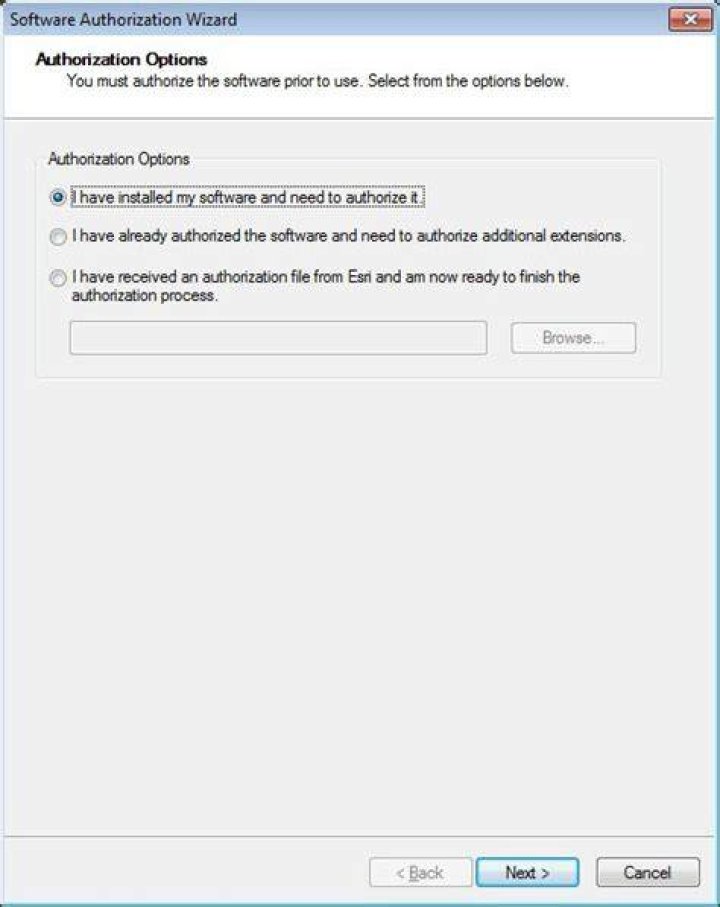 Authorization Wizard