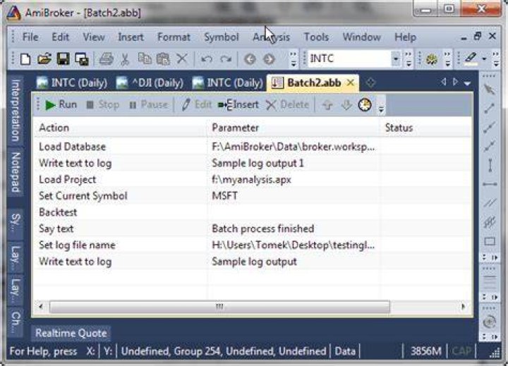 Batch Processor Interface