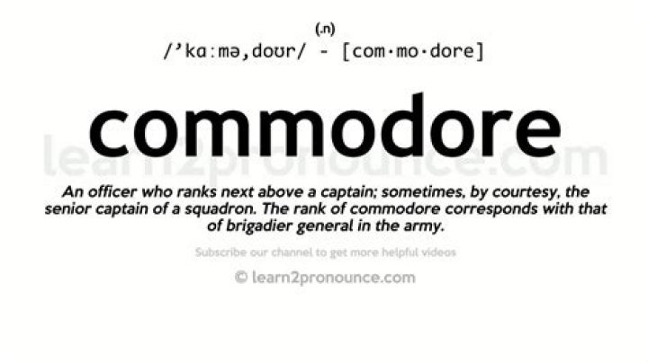 commodore definition commodore meaning words to describe someone