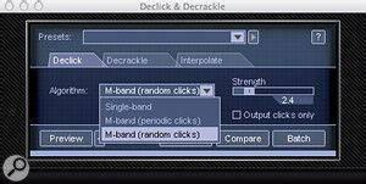 De-crackle module interface
