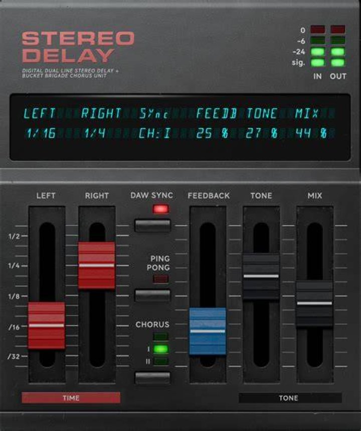 Delay: Stereo Delay Controls