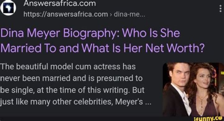 Dina Meyer Biography Who Is She Married To and What Is Her Net Worth?