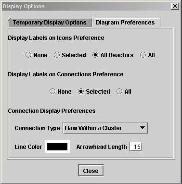 Display Preferences tab
