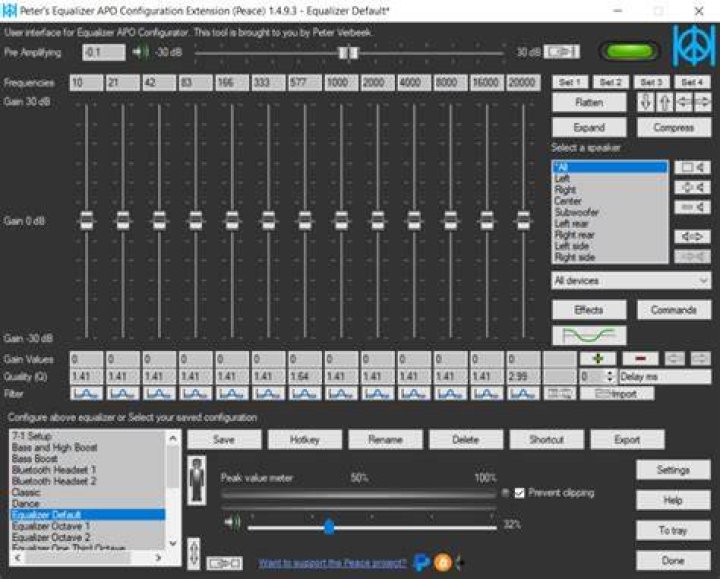 Equalizer Interface