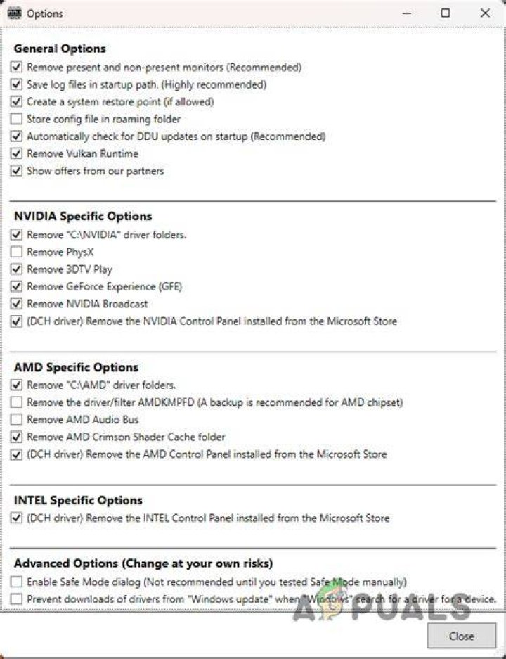 General Options