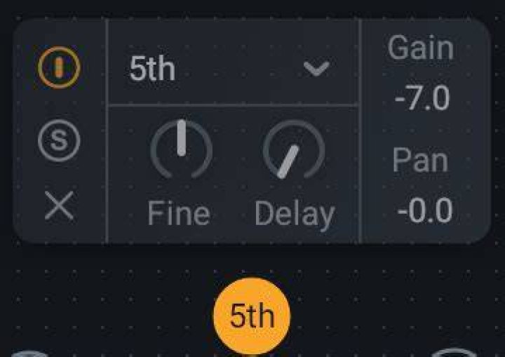 Harmony voice node controls panel