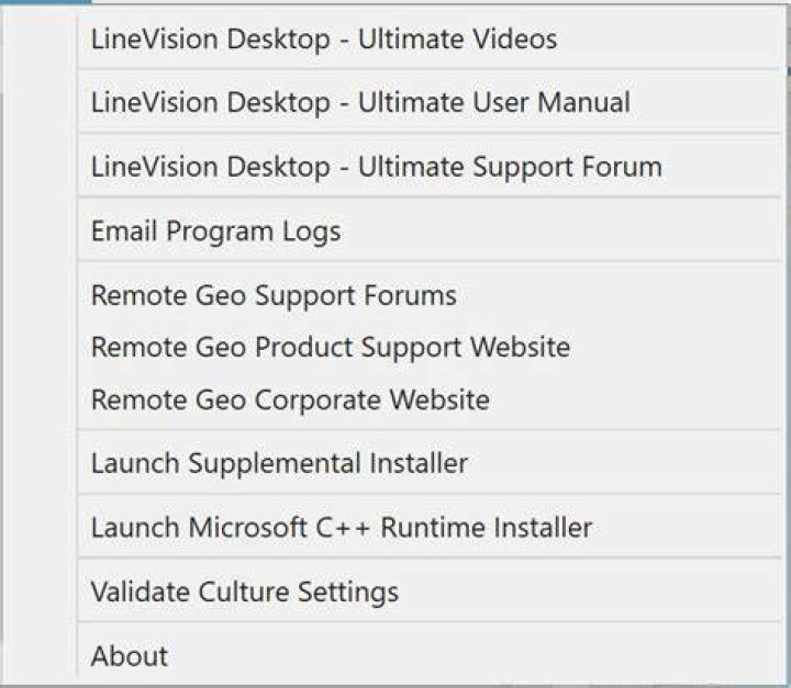Help Menu