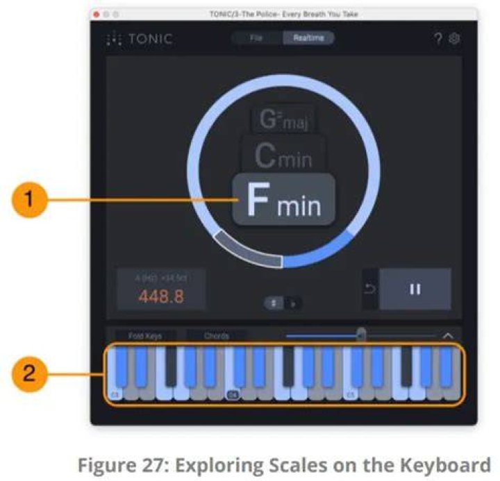 Key scale selected