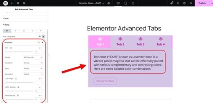 Label-1 Options Tabs