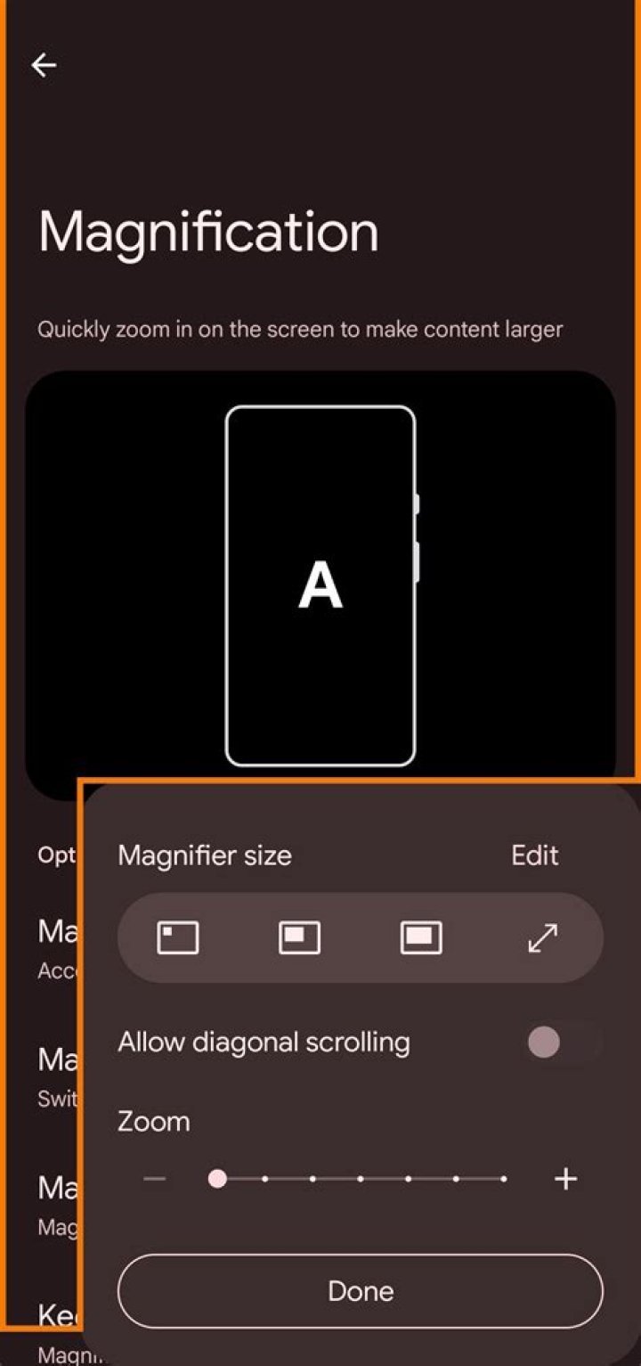 Magnification Slider