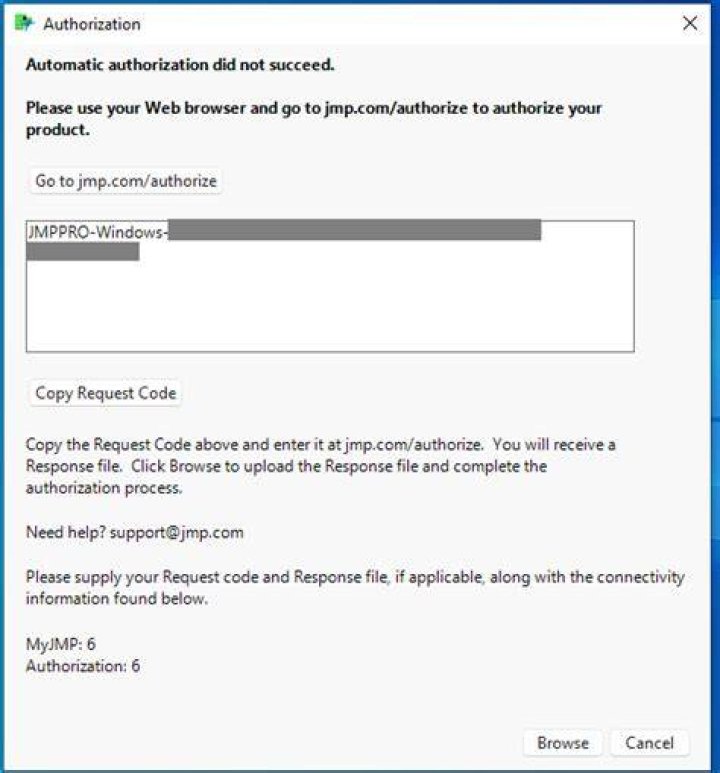 Manual Authorization window