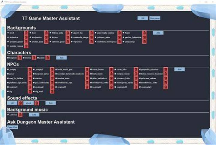 master assistant screen