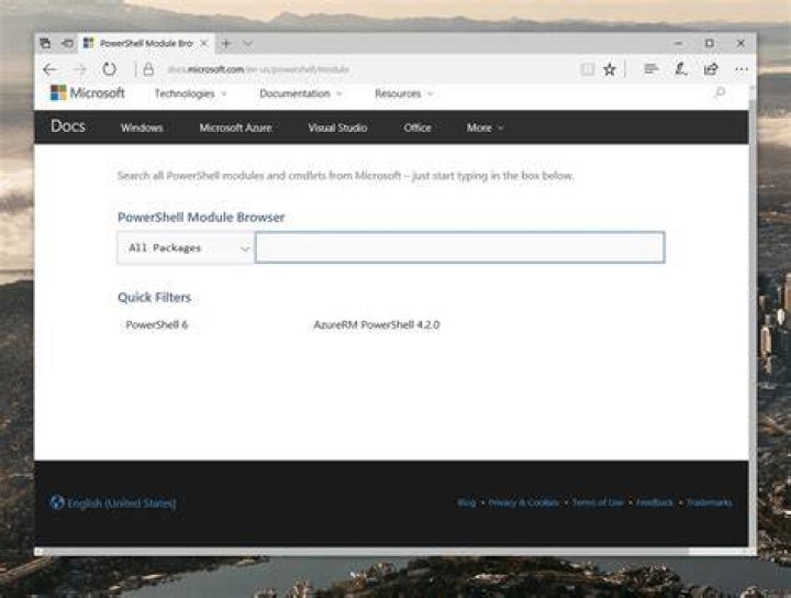 Module browser