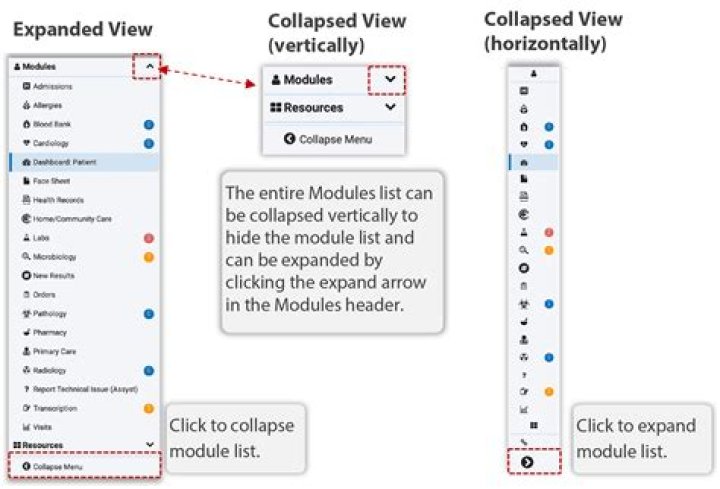 Module List Collapsed View