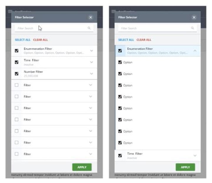 Module List Filter View