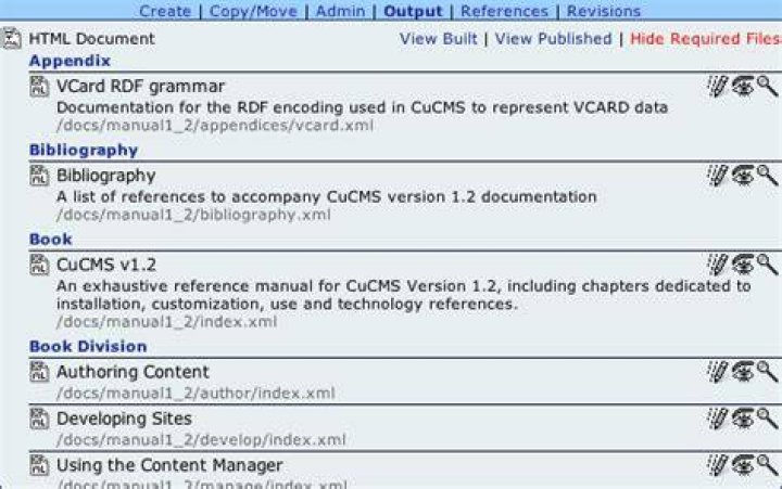 output section