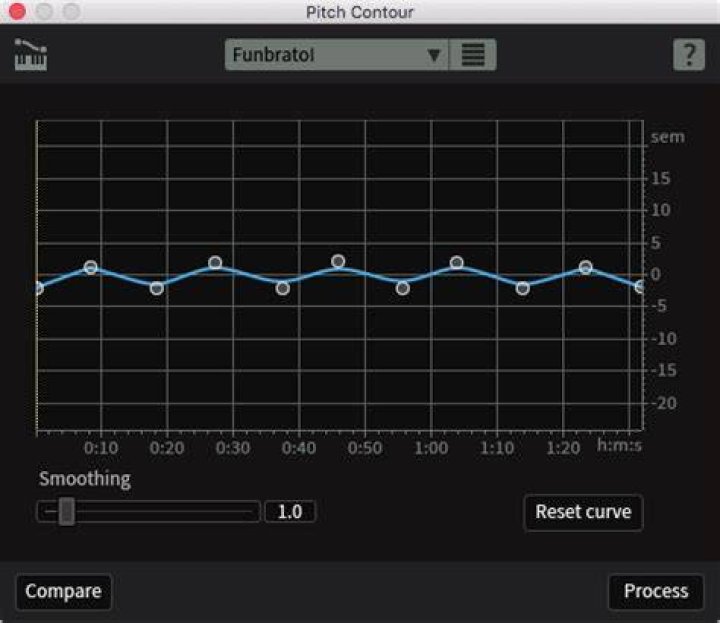 Pitch Contour user interface