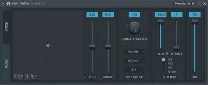 Pitch Module Correction: Formant Shift