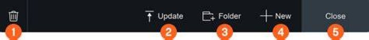Presets window footer