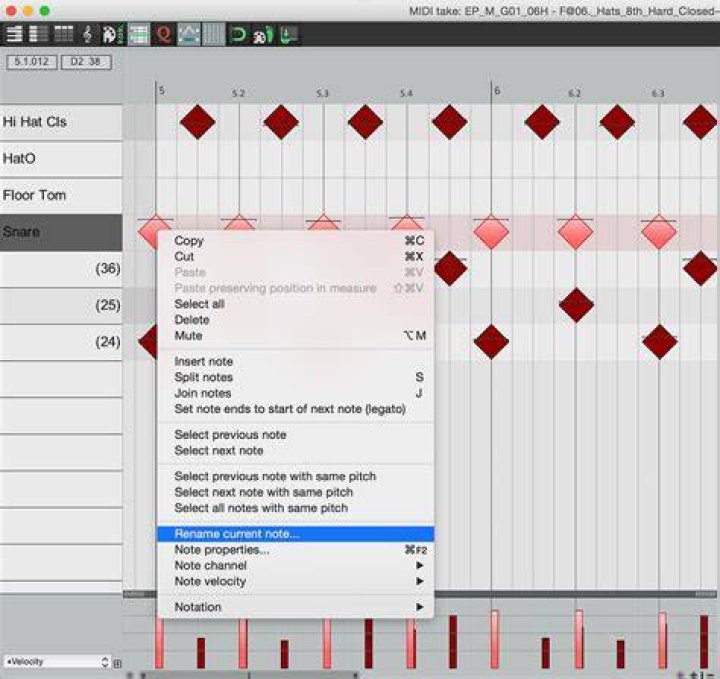 REAPER Midi step 2