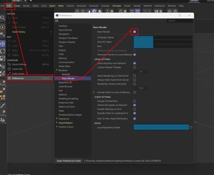 Render Menu