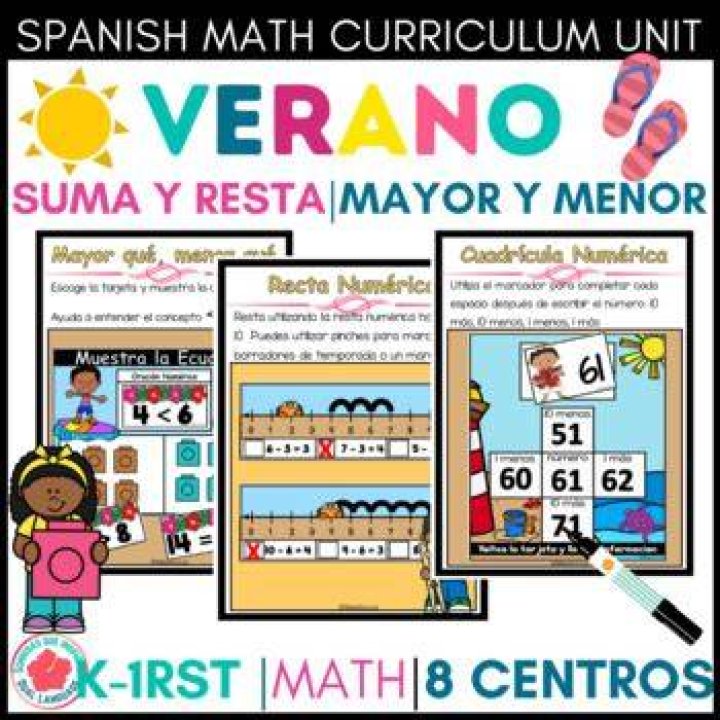 Summer Math Spanish 
