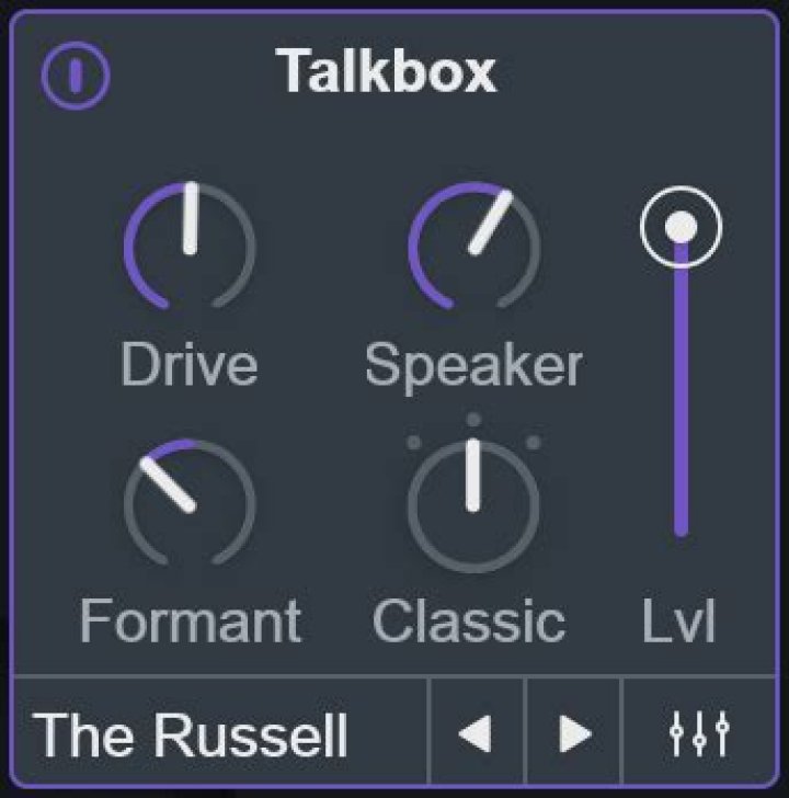 Talkbox module main view