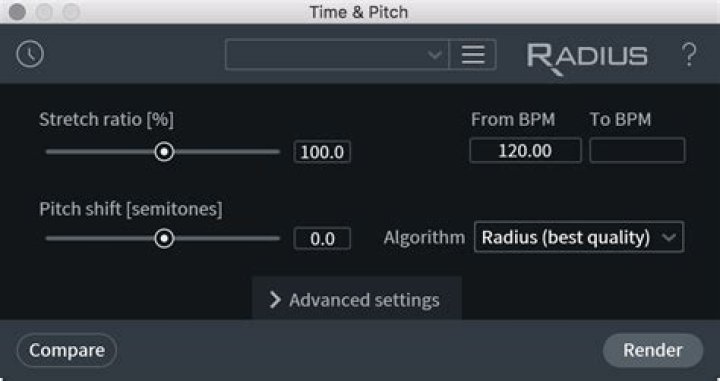 time and pitch module