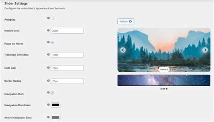 Time Variation Slider