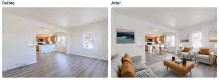 Virtual Staging � before and after