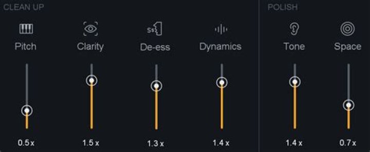 Vocal Assistant Scale Sliders