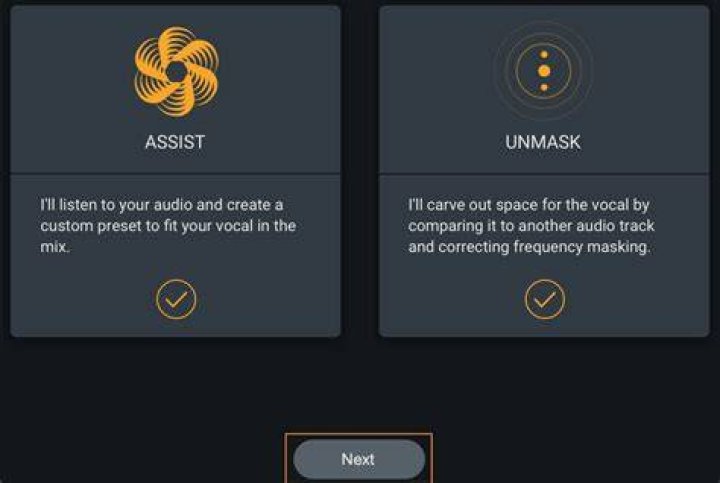 Vocal Assistant Selections