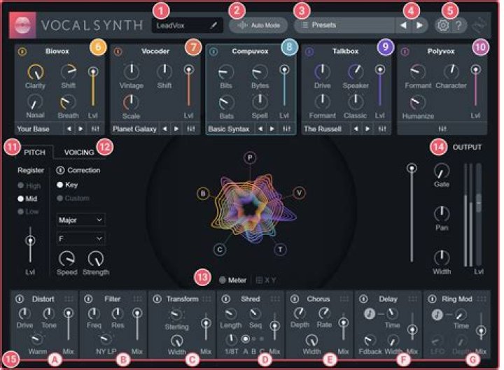 VocalSynth 2 Interface Guide